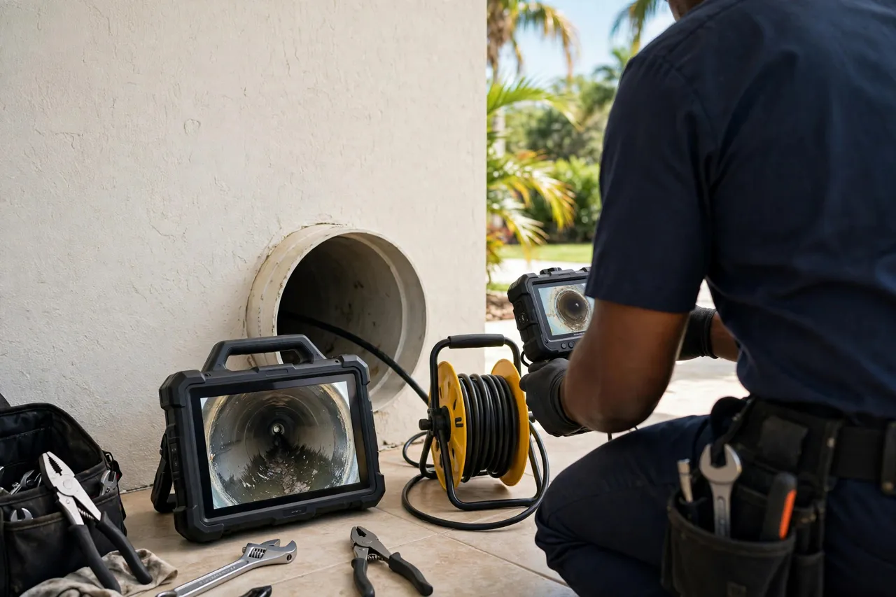 Plumber at work in Redland, FL